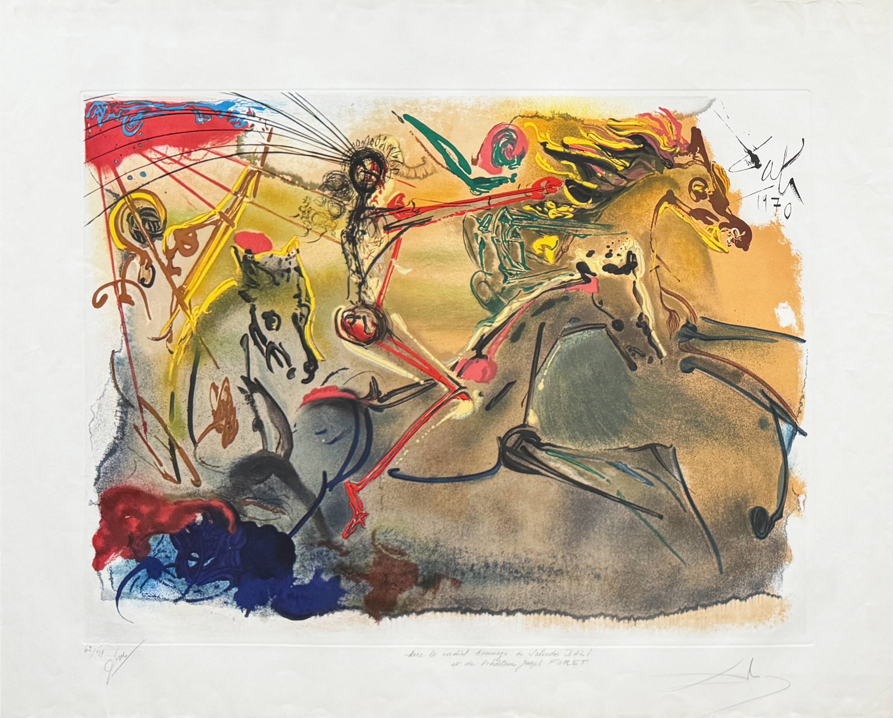 Salvador Dali, Les Caveliers de l'Apocalypse Salvador Dali, Les Caveliers de l'Apocalypse