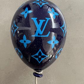 Sculpture, Ceramic Balloon Art - LV Blue, MVR