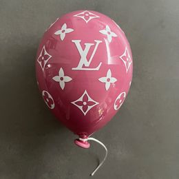 Skulpturen, Ceramic Balloon Art - LV Pink / White, MVR