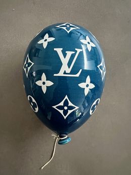 Skulpturen, Ceramic Balloon Art - LV Blue / White, MVR