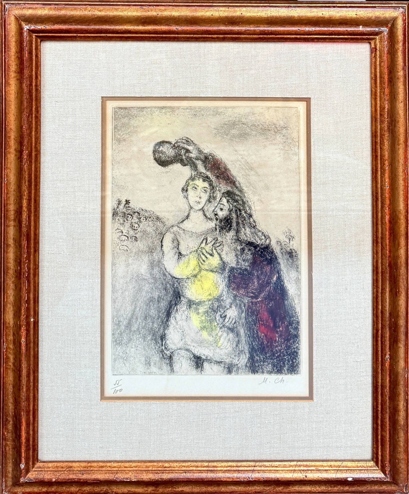 Marc Chagall, The Anointing of Saul Marc Chagall, The Anointing of Saul