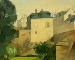 Gemälde, Village, Manolo Ruiz Pipo
