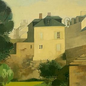 Gemälde, Village, Manolo Ruiz Pipo