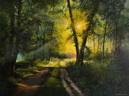 Gemälde, Sunlit Forest Path, Sergey Miqayelyan