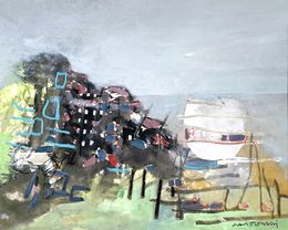 Gemälde, Les promenades 8, Nicolas Gasiorowski
