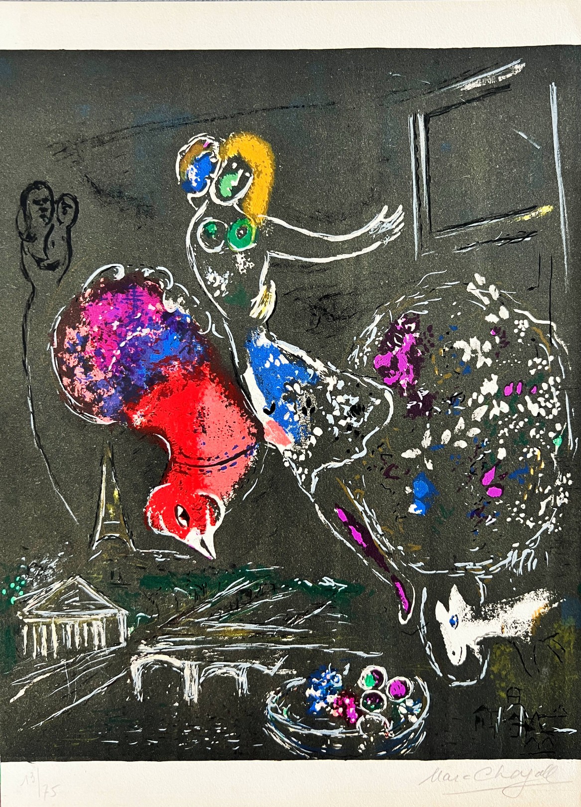Marc Chagall, La nuit à Paris Marc Chagall, La nuit à Paris
