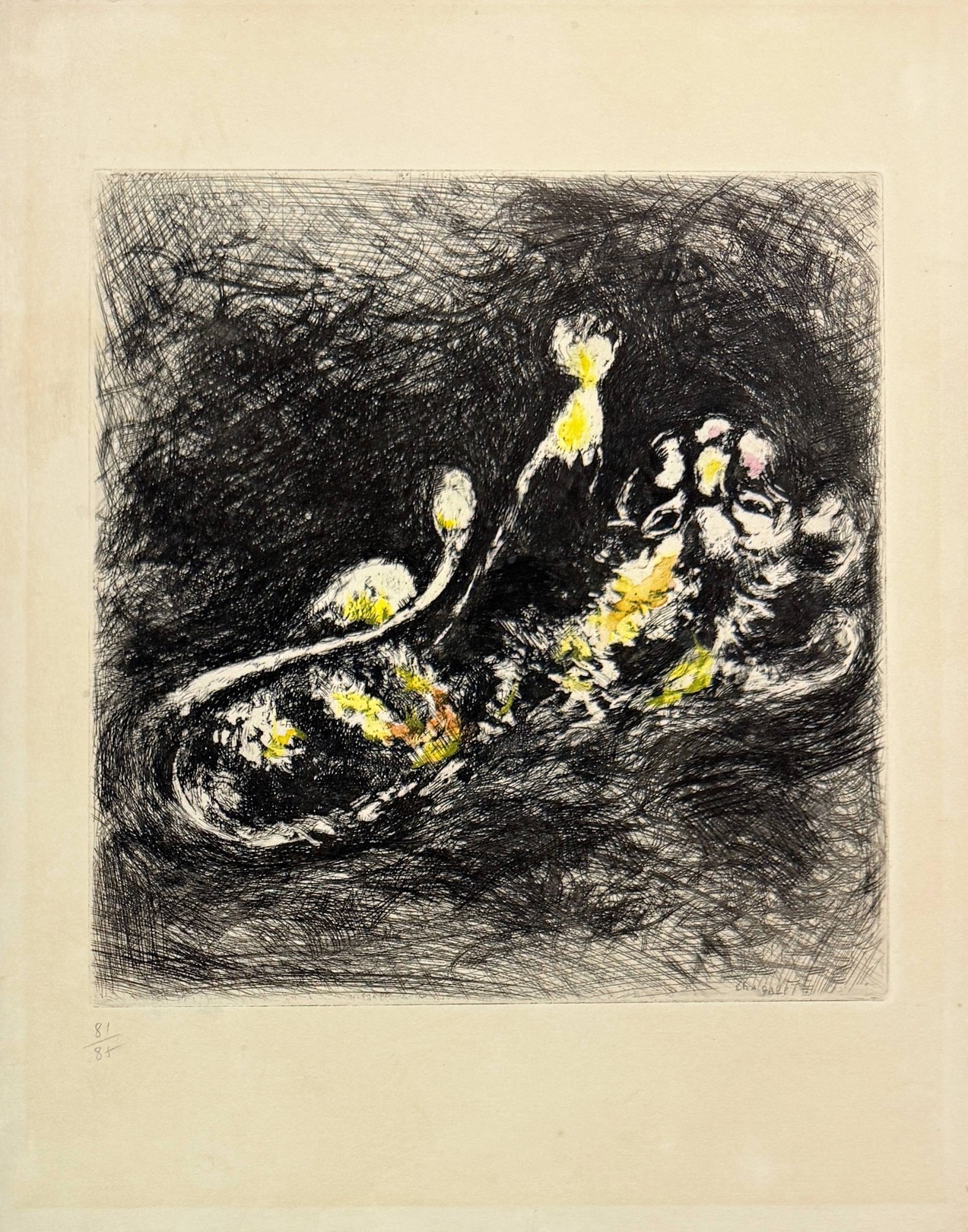 Marc Chagall, Le lion et le moucheron Marc Chagall, Le lion et le moucheron