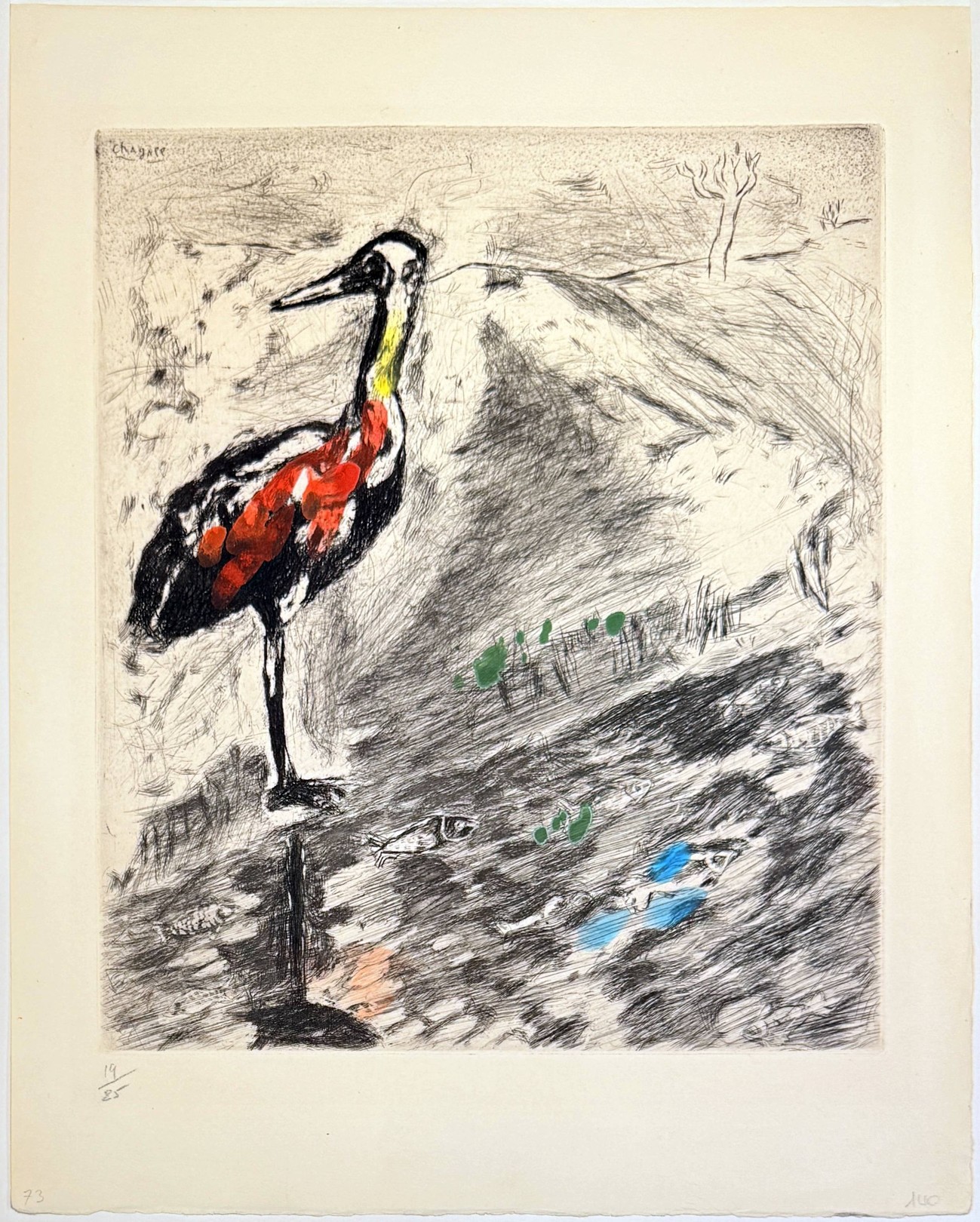 Marc Chagall, The Heron Marc Chagall, The Heron