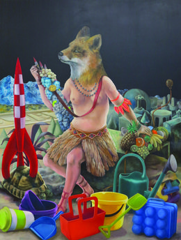 Gemälde, Parodie lunaire, Stéphane Fauchille
