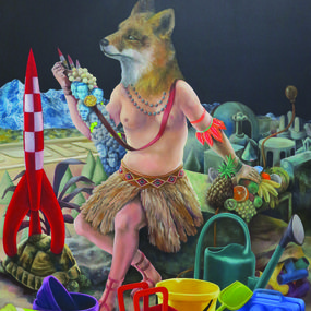 Gemälde, Parodie lunaire, Stéphane Fauchille