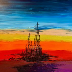 Peinture, Sunset Symphony, Monica Tangen