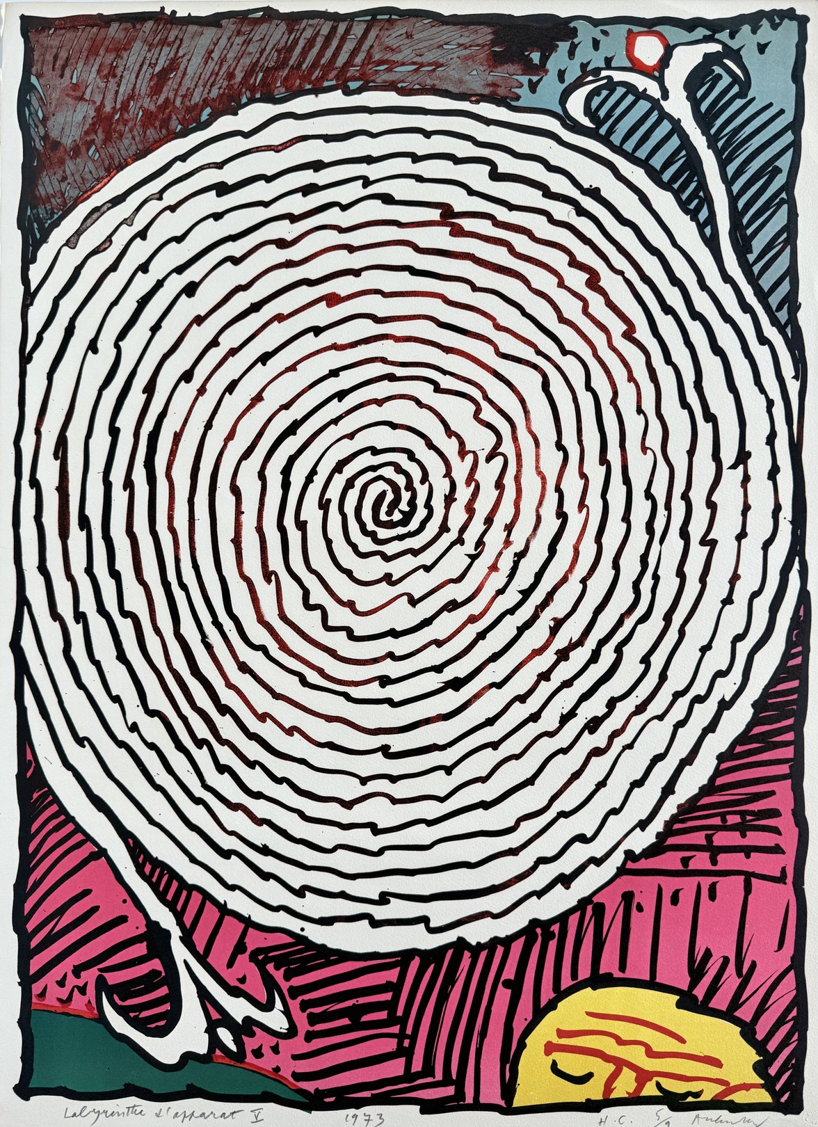 Pierre Alechinsky, Labyrinthe d’apparat IV Pierre Alechinsky, Labyrinthe d’apparat IV