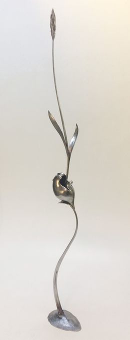Sculpture, Grand graine germée, Benoît Polvêche
