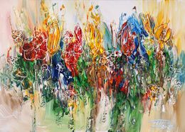 Painting, Flowery Symphony XS 2, Peter Nottrott