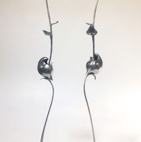 Sculpture, Grande graine germée 1 et 2, Benoît Polvêche