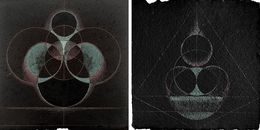 Gemälde, The Cosmic Spirit 66 and 67 Diptych. From The Cosmic Spirit Series, Neerja Chandna Peters