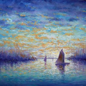 Gemälde, Pearl Seascape, Rakhmet Redzhepov (Ramzi)