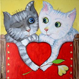 Gemälde, Cats, Rakhmet Redzhepov (Ramzi)