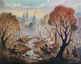 Gemälde, Spring Hunting, Daniil Litvinov