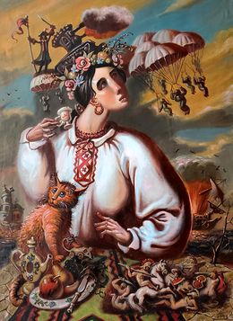 Gemälde, Morning in Ukraine Does Not Start with Coffee, Daniil Litvinov