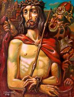 Gemälde, Christ Before Pilate, Daniil Litvinov