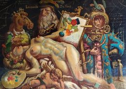 Gemälde, The Dream of Leonardo da Vinci, Daniil Litvinov