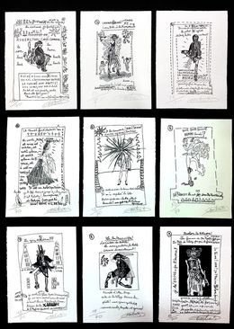 Drucke, Portfolio 9 xylogravures, Robert Combas