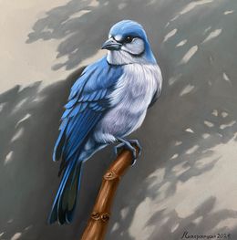 Peinture, Blue Jay’s Vigil, Ara Gasparyan