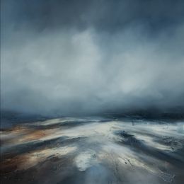 Painting, Blue tides break, Paul B