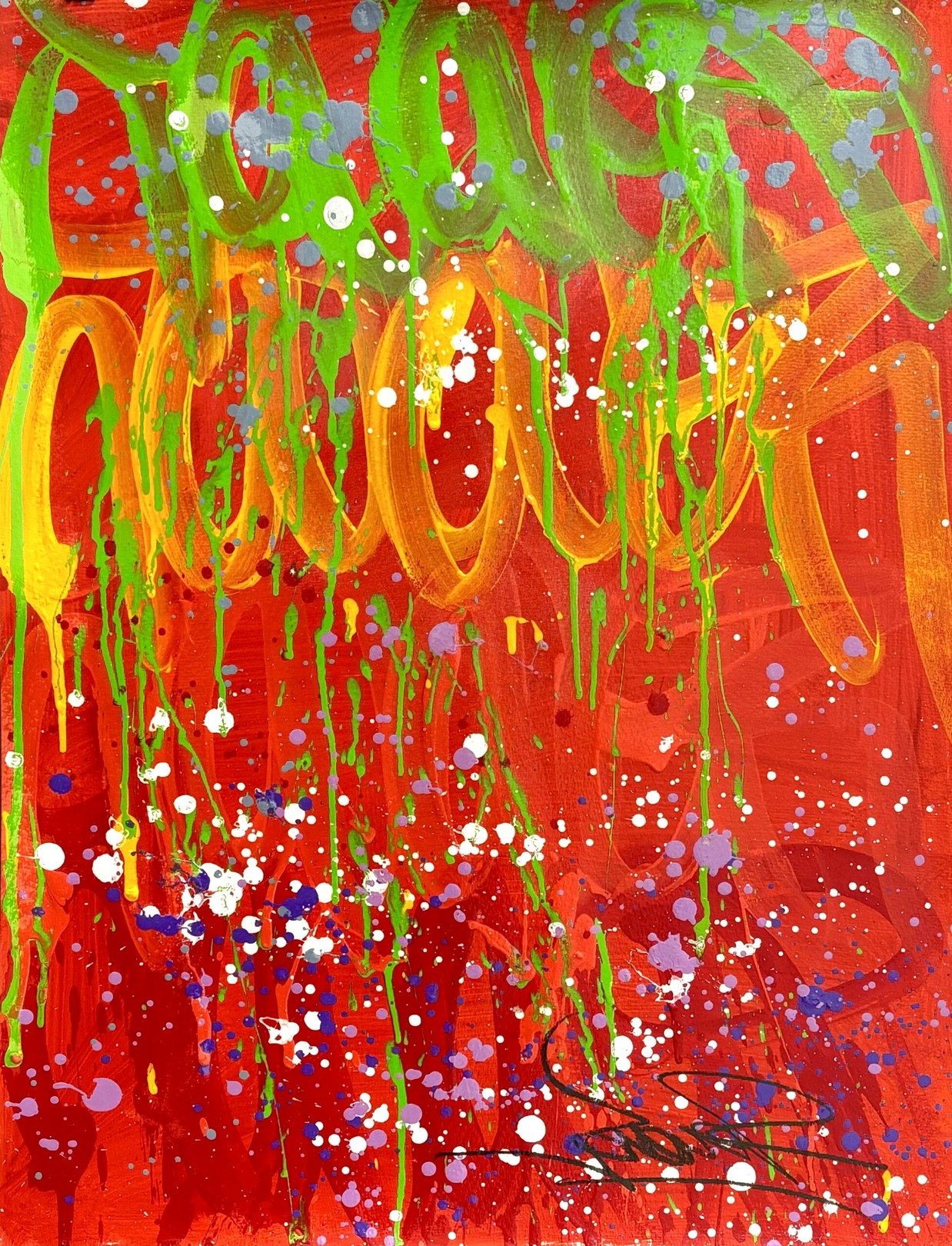 JonOne, Peinture sur papier JonOne, Peinture sur papier