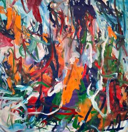 Painting, Blue lines, Emily Starck