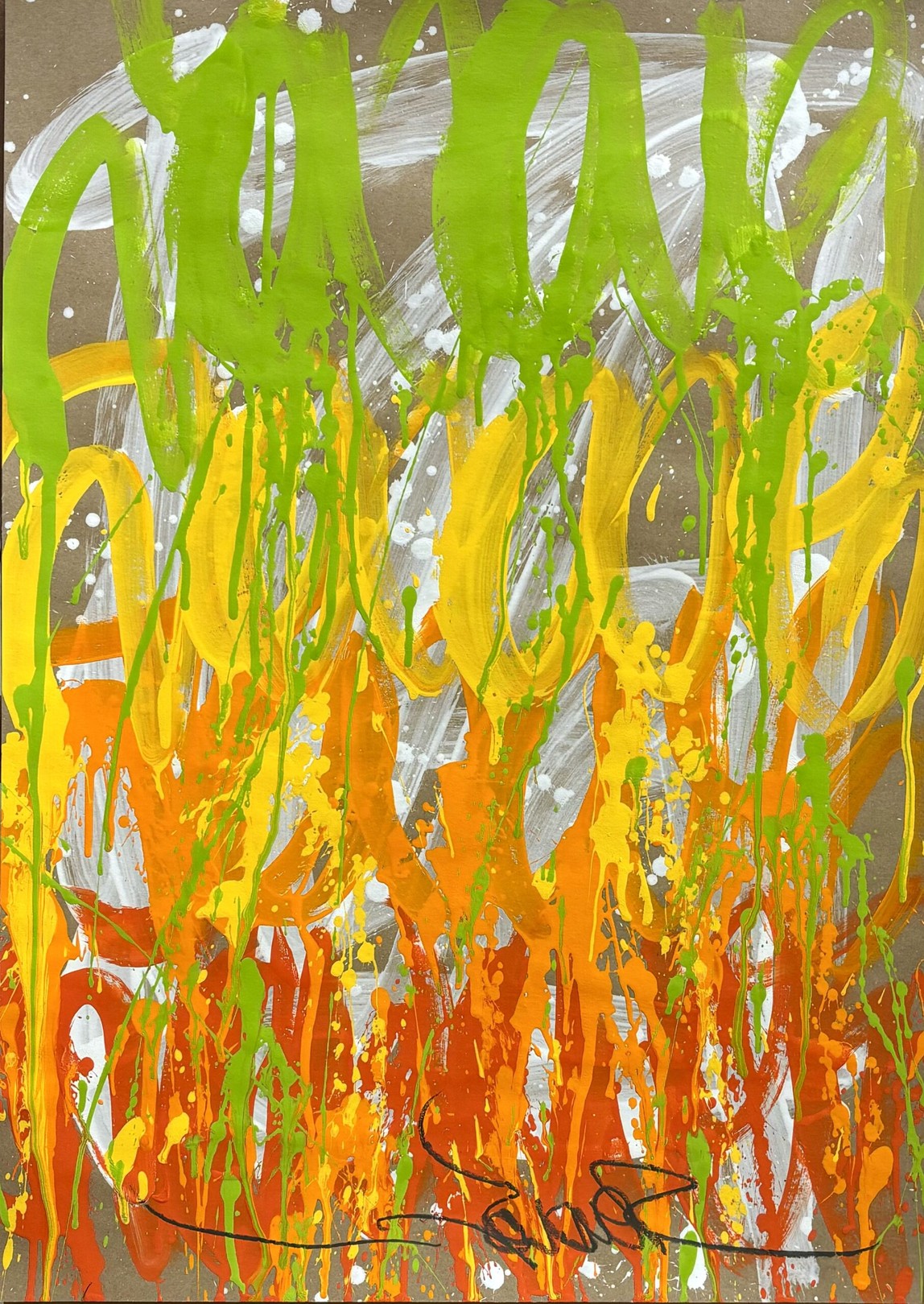 JonOne, Peinture sur papier JonOne, Peinture sur papier