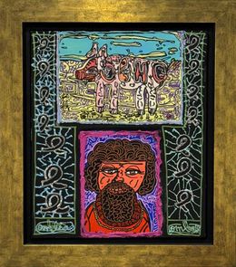 Gemälde, Vercingetorix et le cochon, Robert Combas