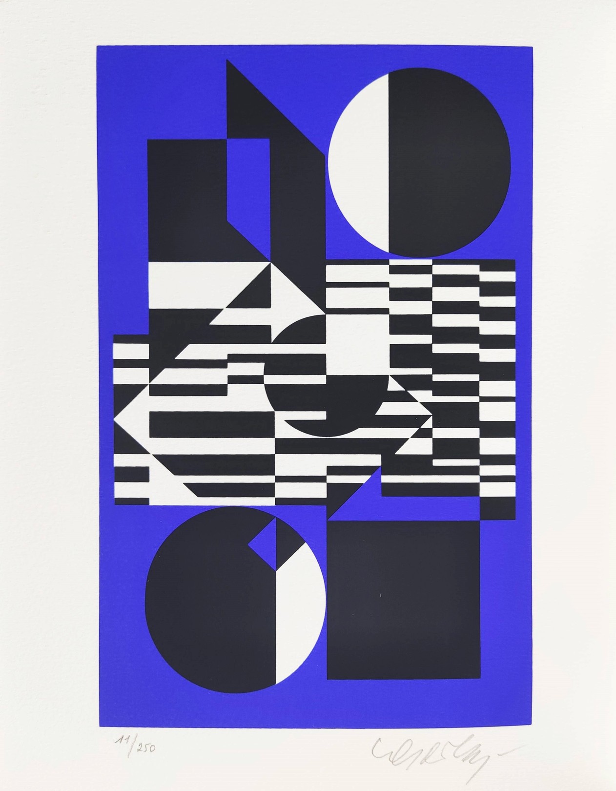 Victor Vasarely, OB-Bleu Victor Vasarely, OB-Bleu