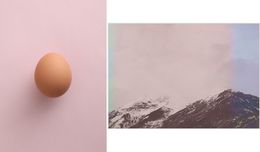 Photographie, Egg and Untitled, Diptych. Color Photography, Salvatore Arnone