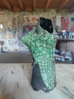 Sculpture, Green dress, Emily Starck
