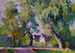Painting, Willows near the Yard, Boris Serdyuk