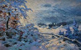Gemälde, In the Winter Mountains, Boris Serdyuk