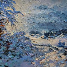 Painting, In the Winter Mountains, Boris Serdyuk