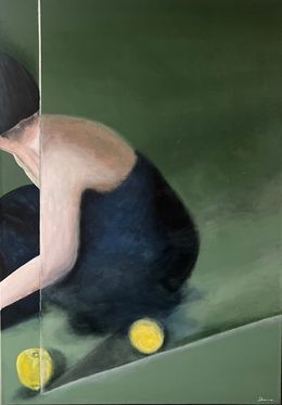 Painting, No.1. Alice and a lemon ||| what’s behind the fame, Olga Shanina