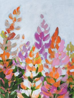Gemälde, Lupines II - Série Florale, Alexandra Suliko Matyas