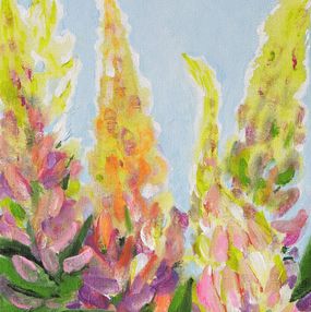 Gemälde, Lupines III - Série Florale, Alexandra Suliko Matyas