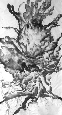 Dibujo, Le chêne à trois troncs n°41, Florian Song Nguyen