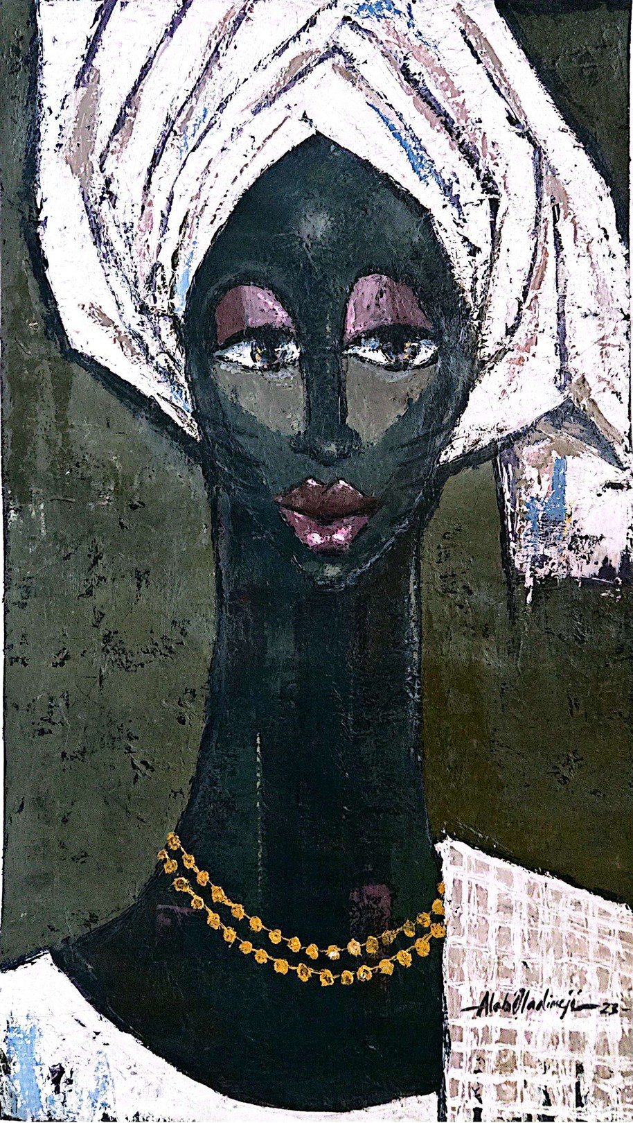 Oladimeji Alabi, Iyalode (Women Leader) - 21st Century Contemporary, Figurative, Africa Oladimeji Alabi, Iyalode (Women Leader) - 21st Century Contemporary, Figurative, Africa
