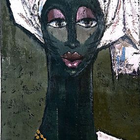 Gemälde, Iyalode (Women Leader) - 21st Century Contemporary, Figurative, Africa, Oladimeji Alabi