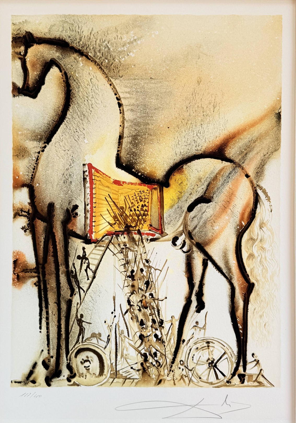 Salvador Dali, Le cheval de Troie Salvador Dali, Le cheval de Troie