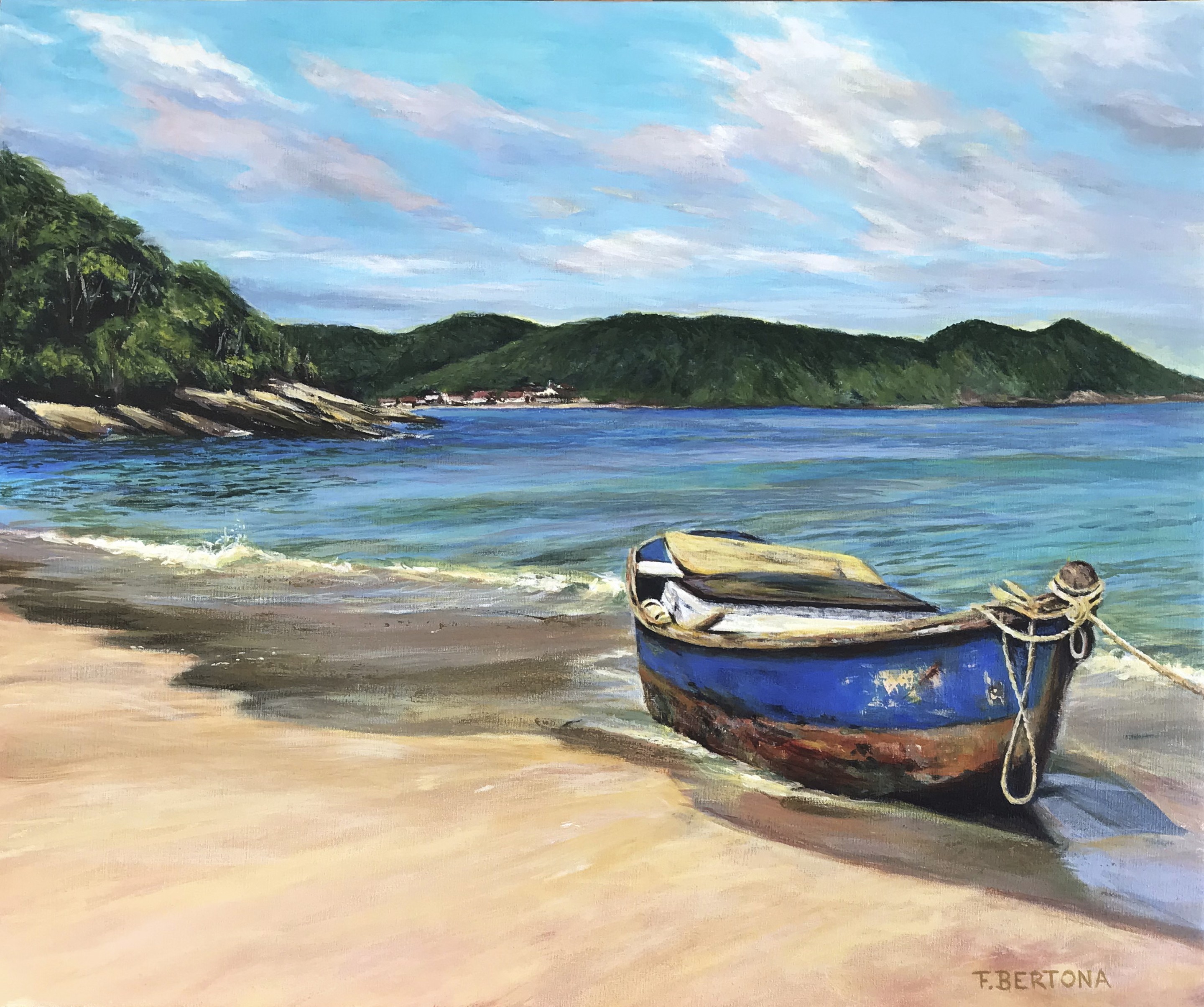 Ricardo Fabián Bertona, The blue boat Ricardo Fabián Bertona, The blue boat