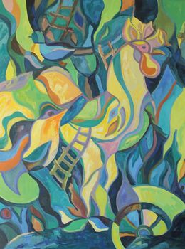Pintura, Morning. Series Vibrations of the Earth, Mariia Voronchak