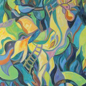 Peinture, Morning. Series Vibrations of the Earth, Mariia Voronchak