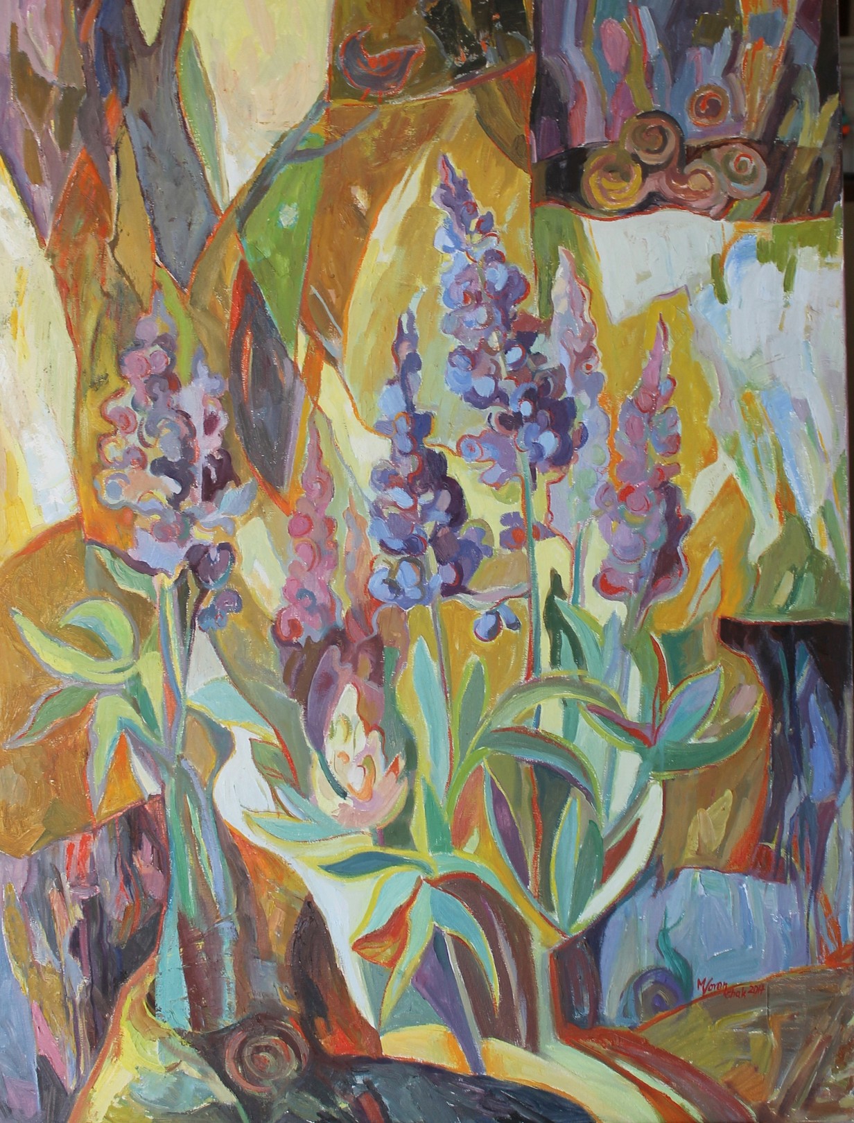 Mariia Voronchak, Lupine Blooms. Series Vibrations of the Earth Mariia Voronchak, Lupine Blooms. Series Vibrations of the Earth